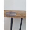 console en chêne massif et pieds épingle live edge CH1