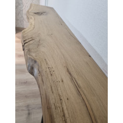 console en chêne massif et pieds épingle live edge CH1