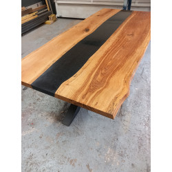 Plateau table rivière époxy noire/2080mm/!!VENDUE!!