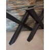 Pieds type "croix" pour banc ou table basse